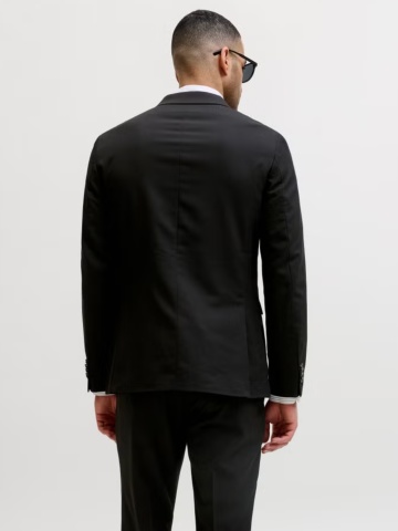 Jack & Jones Sacou barbati, JPRFRANCO, cu croiala Super Slim fit, Negru - Img 2