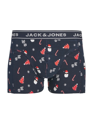 Jack & Jones Set cadou barbati, format dintr-o pereche de boxeri si 2 perechi de sosete, JACSANTA, Bleumarin inchis - Img 3