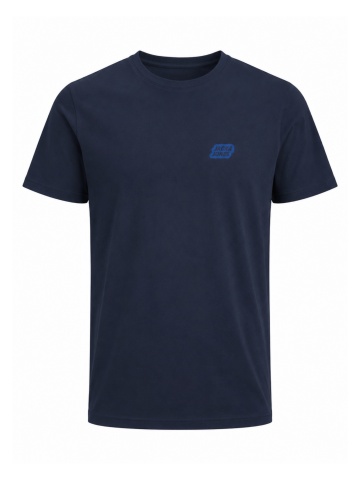 Jack & Jones Tricou baieti, din bumbac, Regular Fit, JJAMI, Bleumarin inchis