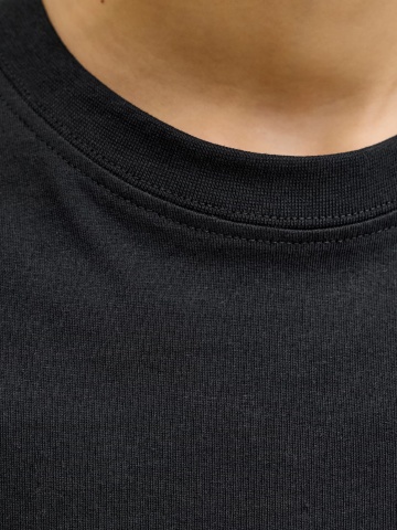 Jack & Jones Tricou din bumbac, baieti, cu decolteu la baza gatului, Negru - Img 3