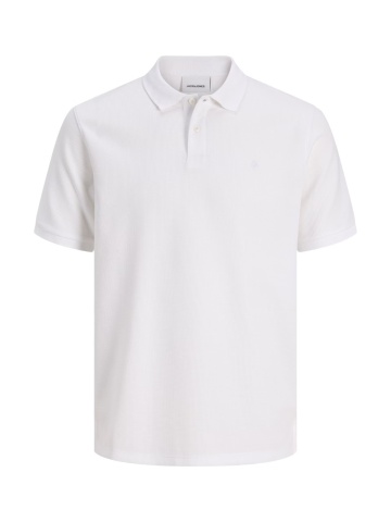 Jack & Jones Tricou polo barbati, din amestec de bumbac, Regular Fit, JJEAUSTIN, Alb - Img 8