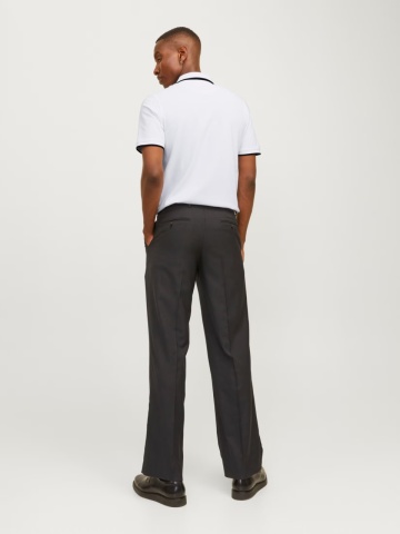 Jack & Jones Tricou polo barbati, Slim fit cu guler contrast, Alb - Img 2