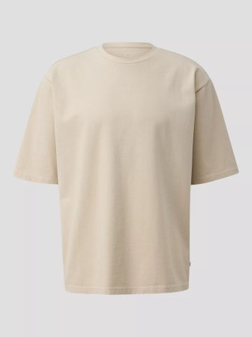 Q/S by s.Oliver Tricou barbati din jerseu, Loose Fit, Crem - Img 6