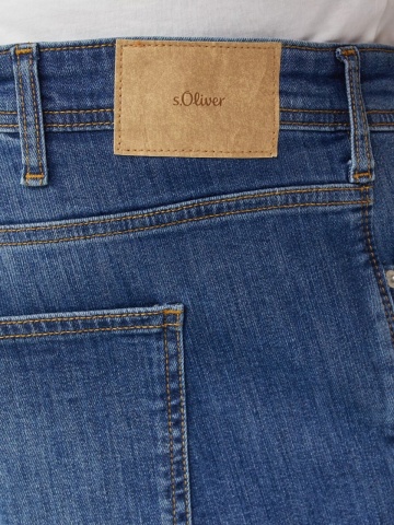 s.Oliver Big Sizes Blugi barbati big size Casby, cu talie medie, Relaxed fit, Straight leg, Albastru - Img 3