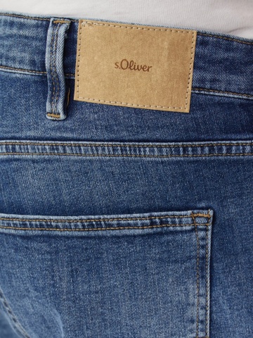 s.Oliver Big Sizes Blugi barbati big size Casby, cu talie medie, Relaxed Fit, Straight Leg, Albastru - Img 4