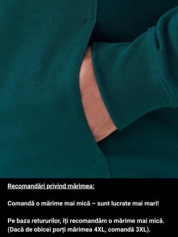 s.Oliver Big Sizes Bluza barbati big sizes cu guler inalt si fermoar, Regular fit, Verde - Img 4