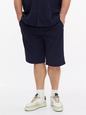 s.Oliver Big Sizes Pantaloni scurti barbati big sizes, Detroit, cu talie medie si croiala Regular Fit, Bleumarin inchis