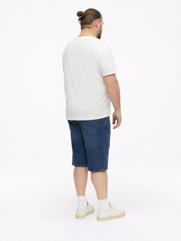 s.Oliver Big Sizes Pantaloni scurti de blug, barbati big sizes, Casby cu croiala Relaxed fit, Albastru inchis - Img 6