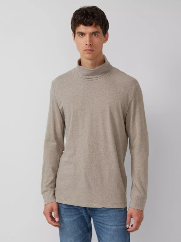 s.Oliver Bluza barbati, cu guler si croiala Regular Fit, Bej