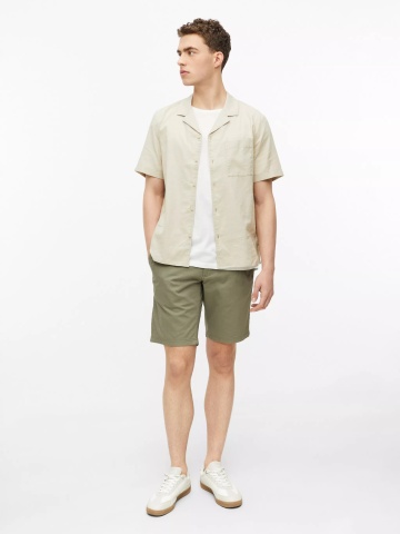 s.Oliver Pantaloni scurti barbati cu talie medie, Regular fit, Phoenix, Olive - Img 4