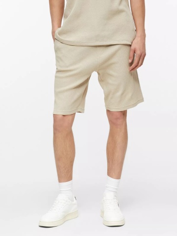 s.Oliver Pantaloni scurti barbati, din amestec de bumbac, cu talie medie, Relaxed fit, Detroit, Crem