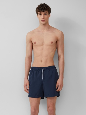 s.Oliver Pantaloni scurti barbati pentru inot cu croiala Regular fit, Bleumarin - Img 1