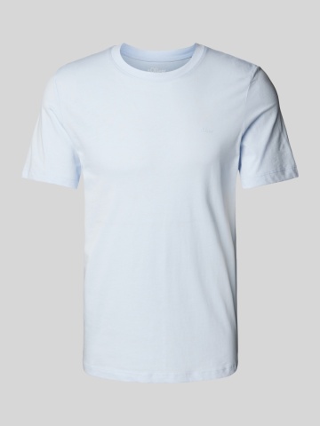 s.Oliver Tricou barbati cu croiala Regular fit, din bumbac, Albastru deschis - Img 5