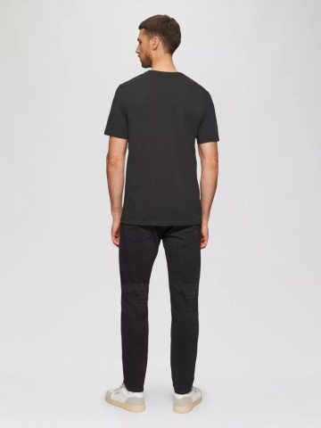 s.Oliver Tricou barbati cu imprimeu text Star Wars, la baza gatului, croiala Regular Fit, Negru - Img 6