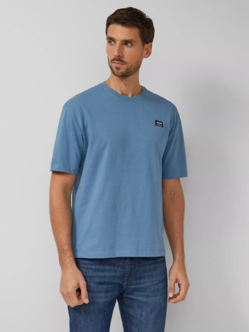 s.Oliver Tricou barbati, din jerseu gros de bumbac, Modern fit, Albastru