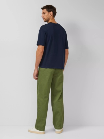 s.Oliver Tricou barbati, din jerseu gros de bumbac, Modern fit, Bleumarin inchis - Img 2