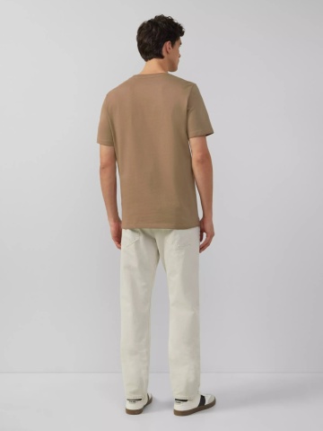 s.Oliver Tricou barbati la baza gatului, Regular fit, cu imprimeu Ford®, Maro - Img 2