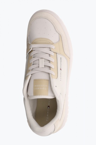 Sneakers barbati Th Basket Core Lth Mix Ess bej - Img 5