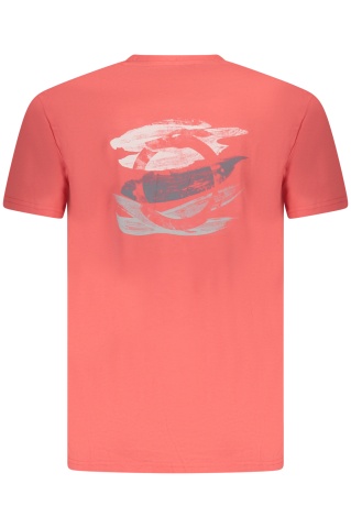 Trussardi Tricou barbati, cu imprimeu grafic pe spate, Regular fit, Roz - Img 2