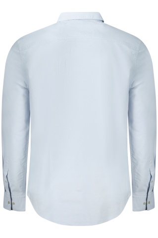 Calvin Klein Jeans camasa barbati cu guler button-down, regular fit, albastru - Img 2