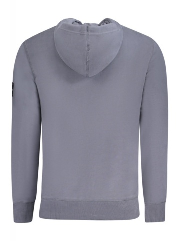 Hanorac barbati, cu logo brodat, Regular fit, albastru, Calvin Klein Jeans - Img 2