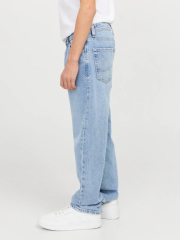 Jack & Jones Blugi baieti, CHRIS, cu talie inalta si croiala Relaxed fit, Albastru deschis - Img 3