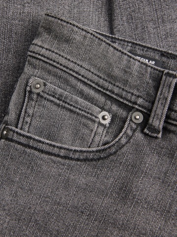 Jack & Jones Blugi baieti, CLARK, cu talie joasa si croiala Regular fit, Gri - Img 3