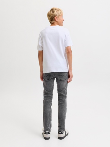 Jack & Jones Blugi baieti, CLARK, cu talie joasa si croiala Regular fit, Gri - Img 7