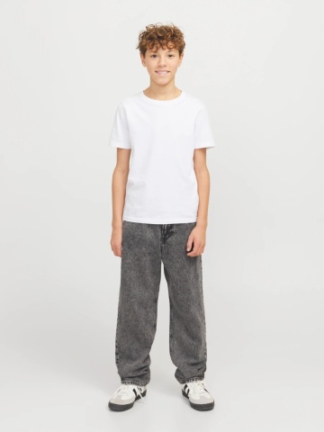 Jack & Jones Blugi baieti, cu talie inalta si croiala Dreapta, Gri inchis - Img 5