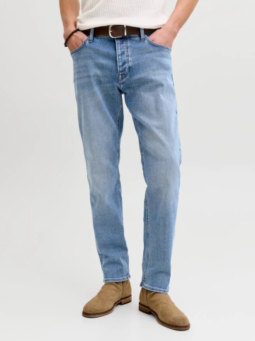 Jack & Jones Blugi barbati, Mike, cu talie medie si croiala Conica, Albastru