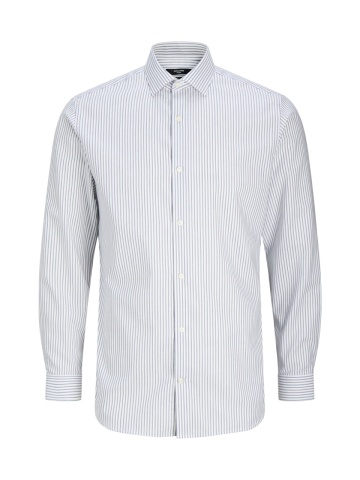Jack & Jones Camasa non-iron barbati din bumbac organic, Slim Fit, JPRBLAPARKER, Alb - Img 8