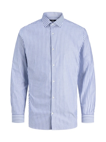 Jack & Jones Camasa non-iron barbati din bumbac organic, Slim Fit, JPRBLAPARKER, Albastru deschis - Img 8