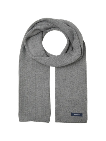 Jack & Jones Fular barbati, cu textura striata, Gri inchis