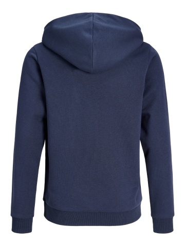 Jack & Jones Hanorac baieti cu gluga fara fermoar, Regular Fit, JJAMI, Bleumarin inchis - Img 2