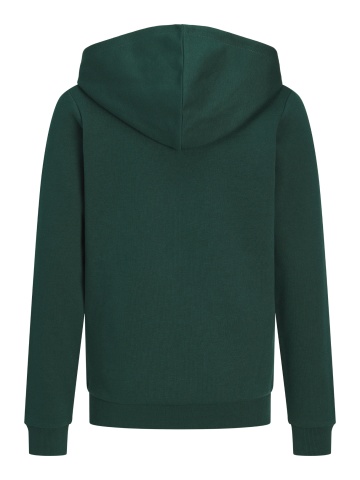 Jack & Jones Hanorac baieti cu gluga si fermoar, Regular Fit, JJAMI, Verde inchis - Img 2