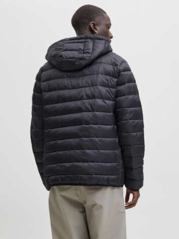 Jack & Jones Jacheta barbati cu gluga, Bradley 12280970, Regular fit, Negru - Img 2