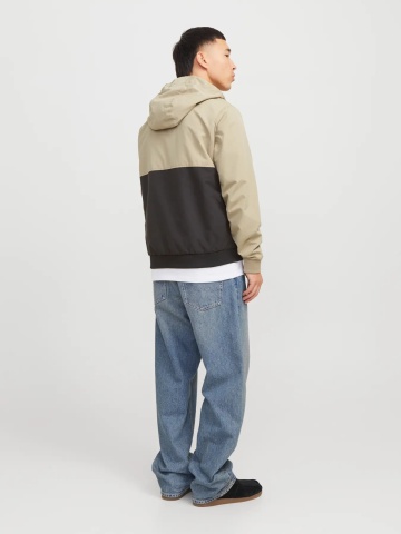 Jack & Jones Jacheta bomber cu gluga, JJERUSH HOOD, Bej/Negru - Img 6