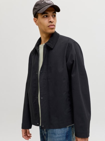 Jack & Jones Jacheta Graham Worker, barbati, Regular fit, Negru - Img 3