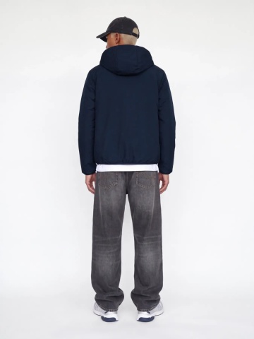 Jack & Jones Jacheta reversibila, barbati cu gluga, Regular fit, JJEBROOKLYN, Bleumarin inchis - Img 7