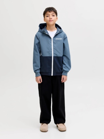 Jack & Jones Jacheta softshell, baieti, cu gluga, Regular fit, Albastru - Img 6
