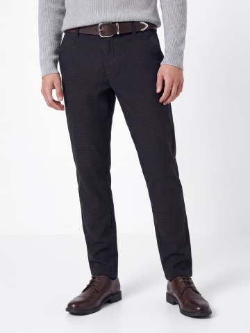 Jack & Jones Pantaloni chino, barbati, cu talie joasa, Slim fit, JPSTMARCO BOWIE, Bleumarin inchis