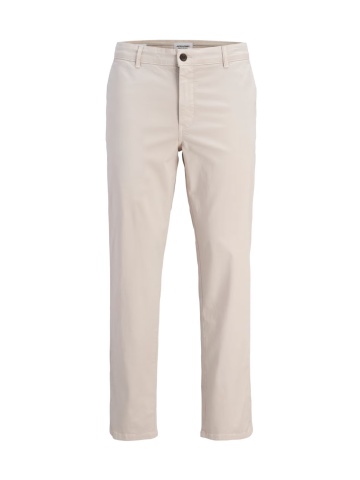 Jack & Jones, Pantaloni chino, barbati, Jpstollie Vance, Regular Fit, cu talie medie, Crem - Img 8