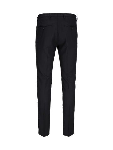 Jack & Jones Pantaloni costum barbati, din amestec de lana, Super Slim, JPRSOLARIS Premium, Negru - Img 9