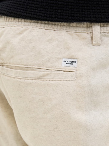 Jack & Jones, Pantaloni jogger barbati, Jpstkane hybrid bondi, Relaxed Fit, Crem - Img 4