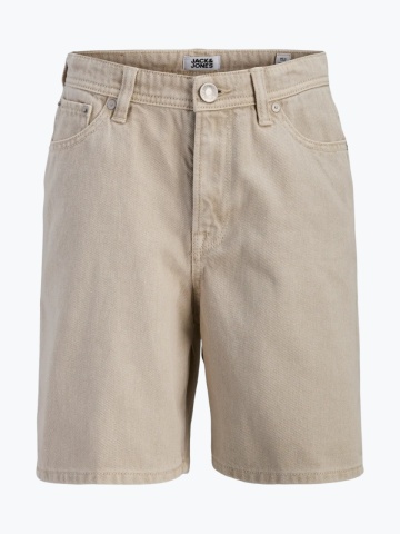 Jack & Jones Pantaloni scurti de blug baieti, cu talie medie, Relaxed fit, Bej - Img 7