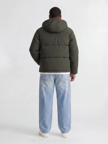 Jack & Jones Plus Geaca barbati big sizes, cu gluga, Regular fit, JJGALAXY, Verde inchis - Img 4