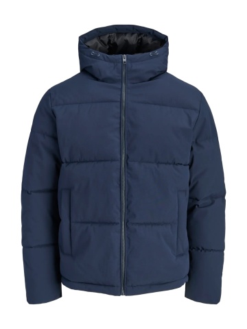 Jack & Jones Plus Geaca barbati big sizes, cu gluga, Regular fit, JJGALAXY, Bleumarin inchis - Img 5