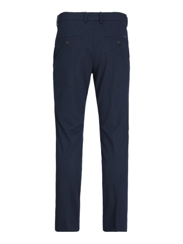 Jack & Jones Plus Pantaloni chino barbati big sizes, cu talie joasa si croiala Slim Fit, Bleumarin inchis - Img 9
