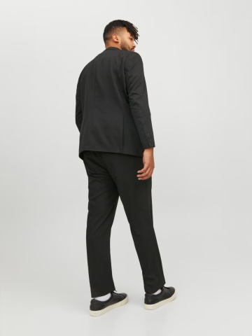 Jack & Jones Plus Pantaloni costum barbati, JPRFRANCO, cu croiala Regular Fit, Negru - Img 5