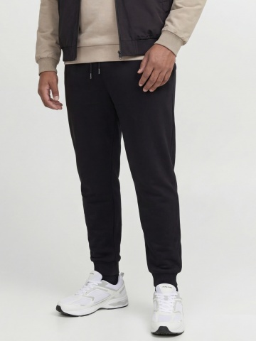 Jack & Jones Plus Pantaloni de trening JPSTGORDON JJBRADLEY, barbati, Regular fit, Negru